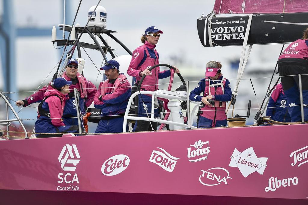 June 27, 2015. Inmarsat In-Port Race Gothenburg. Team SCA, Carolijn Brouwer photo copyright Ricardo Pinto / Volvo Ocean Race taken at  and featuring the  class