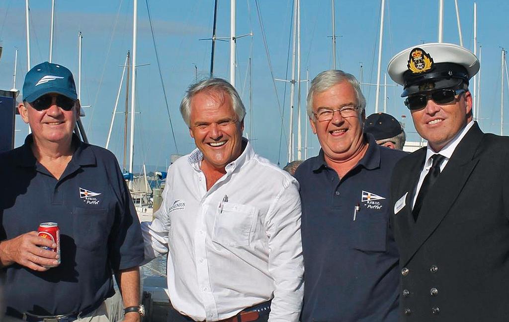Alan Anderson, Pantaenius WA BDM Manfred Speicher, RFBYC Past Commodore John Anderson, RFBYC Vice Commodore Dean McAullay photo copyright Pantaenius www.pantaenius.com.au taken at  and featuring the  class