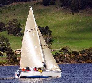Young Lion (Scott Brain and Steve Chau) won DIvision 2 of the RYCT Winter Series opening race. photo copyright Peter Campbell taken at  and featuring the  class