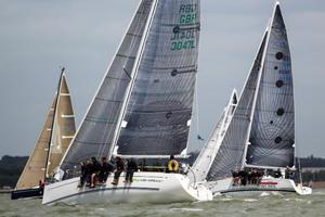 Nifty Drifter (First in IRC2) with Hot Rats (Second in IRC2). - Royal Southern YC North Sails June Regatta photo copyright Paul Wyeth / www.pwpictures.com http://www.pwpictures.com taken at  and featuring the  class