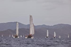 Multihulls set sail from Nanny Cay - 2015 ARC Portugal photo copyright WCC / Alastair Abrehart taken at  and featuring the  class
