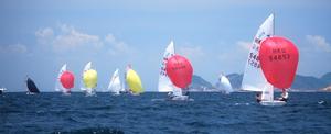 Day 2 - 420 downwind - HK Festival of Sport Open Dinghy Regatta 2015 photo copyright Eileen Sze http://www.rhkyc.org.hk/ taken at  and featuring the  class