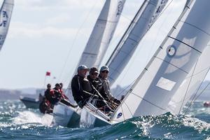 Land Rat (John Warlow) sits third overall so far - Marinepool 19th Etchells Australasian Championship photo copyright Teri Dodds http://www.teridodds.com taken at  and featuring the  class