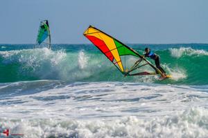 Harley Stone backside - 2015 Santa Cruz Windsurfing Festival photo copyright American Windsurfing Tour taken at  and featuring the  class