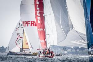 MAPFRE and Abu Dhabi Ocean Racing - Volvo Ocean Race - Lorient In-Port Race photo copyright Maria Mui–a / MAPFRE taken at  and featuring the  class