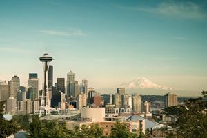 Seattle city skyline - 2015 -16 Clipper Round the World Yacht Race photo copyright Clipper Ventures taken at  and featuring the  class