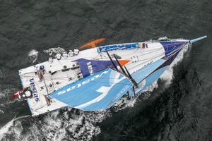 June 6,2015. The Leg 8 start in Lisbon; Team Vestas Wind photo copyright  Ainhoa Sanchez/Volvo Ocean Race taken at  and featuring the  class