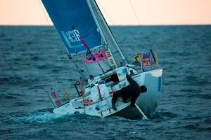 Adrien Hardy (Agir Recouvrement) lors de la 3eme etape - 2015 Solitaire du Figaro – Eric Bompard Cachemire photo copyright Alexis Courcoux taken at  and featuring the  class