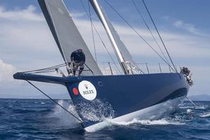 MAGIC CARPET CUBED, GBR bowman in action - 2015 Giraglia Rolex Cup photo copyright  Rolex / Carlo Borlenghi http://www.carloborlenghi.net taken at  and featuring the  class