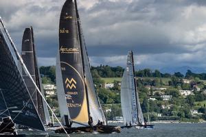 D35 Trophy - Ladycat powered by Spindrift racing Decision 35 - the fleet race of the GP d'Ouverture, Geneva, Switzerland photo copyright Chris Schmid taken at  and featuring the  class