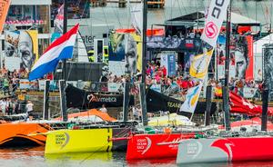 VOR Finish - Volvo Ocean Race 2015 photo copyright Carlo Borlenghi/Volvo Ocean Race http://www.volvooceanrace.com taken at  and featuring the  class