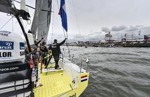 Team Brunel in action in Gothenburg - 2015 Volvo Ocean Race photo copyright Ricardo Pinto / Volvo Ocean Race taken at  and featuring the  class