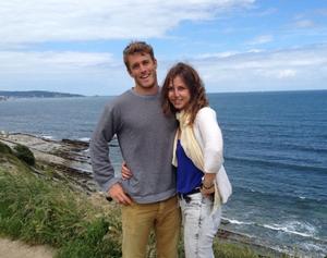 Nick enjoying time off with his girlfriend - Volvo Ocean Race 2015 photo copyright Nick Dana taken at  and featuring the  class