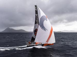 Team Alvimedica leading the fleet around Cape Horn - Volvo Ocean Race 2015 photo copyright Rick Tomlinson/Volvo Ocean Race http://www.volvooceanrace.com taken at  and featuring the  class