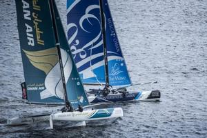 Oman Sail’s team - 2015 Extreme Sailing Series photo copyright Oman Sail taken at  and featuring the  class