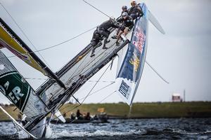 Red Bull - 2015 Extreme Sailing Series Cardiff photo copyright Lloyd Images taken at  and featuring the  class