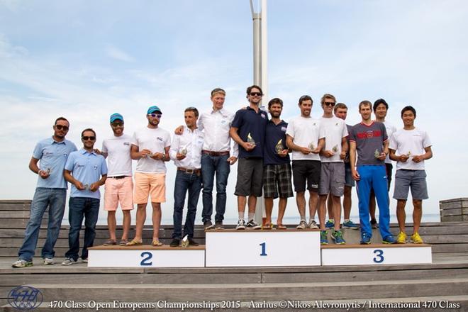 470 Men - Open European Top Finishers © Nikos Alevromytis