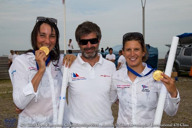 Tina Mrak/Veronika Macarol (SLO) - 470 Women European Champions © Nikos Alevromytis