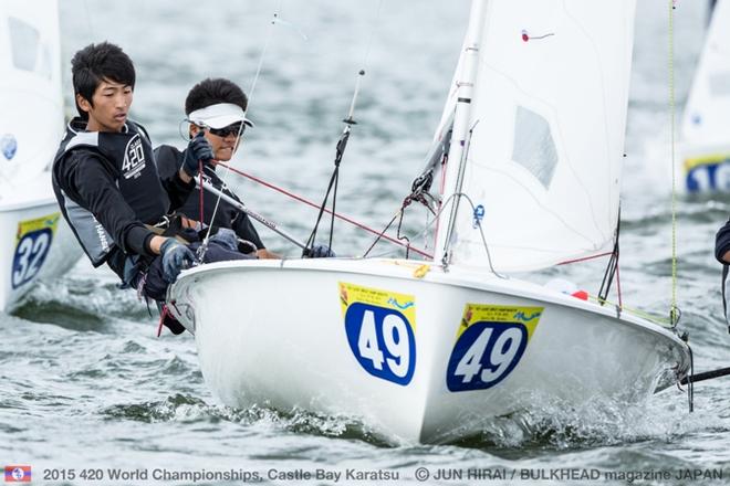 Kohei Yanauchi/Gaia Kurauchi (JPN) - 2015 420 World Championships © Jun Hirai / BULKHEAD Magazine