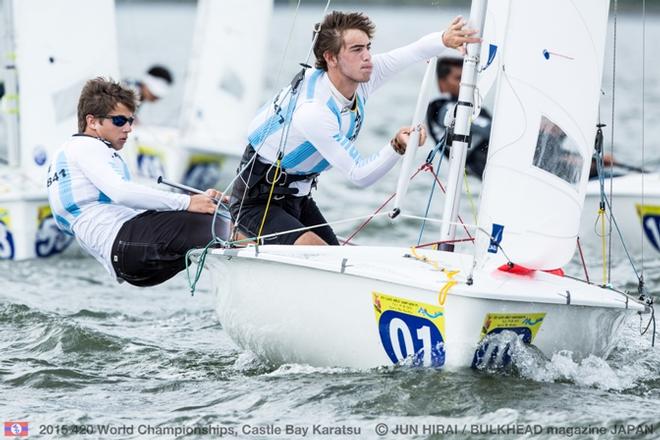 Felipe Diniz/Ivan Aranguren (ARG) - 2015 420 World Championships © Jun Hirai / BULKHEAD Magazine