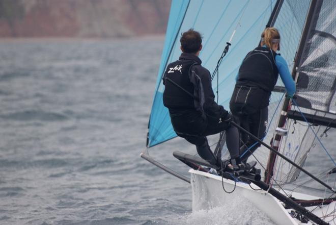 Tim Saxton and Fiona Hampshire - 2015 Volvo Noble Marine RS800 National Championship © Beer SC