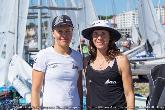Jo Aleh/Polly Powrie (NZL)  - 2015 Open 470 European Championships © Nikos Alevromytis http://www.470.org
