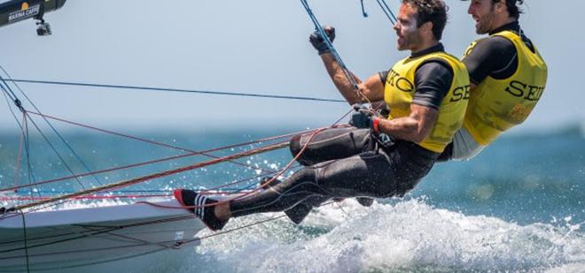 2015 49er & 49erFX European Championships - Day  © Andy Rice