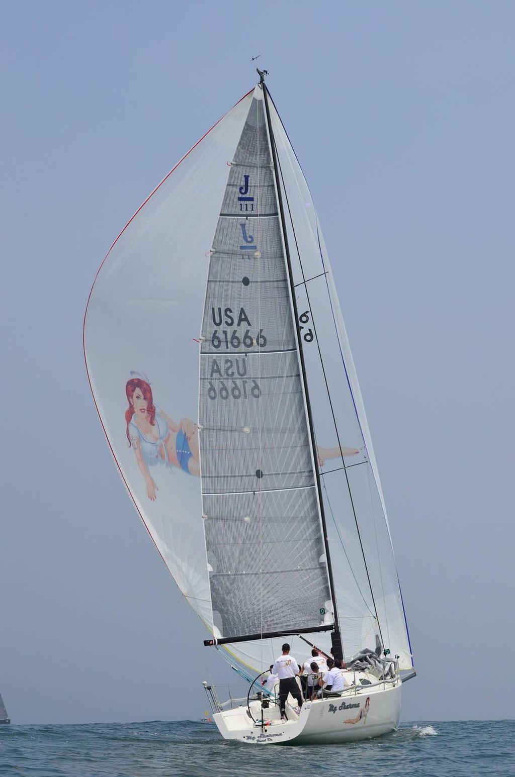 My Sharona leading J/111 Worlds in Newport, RI photo copyright Stuart Johnstone taken at  and featuring the  class