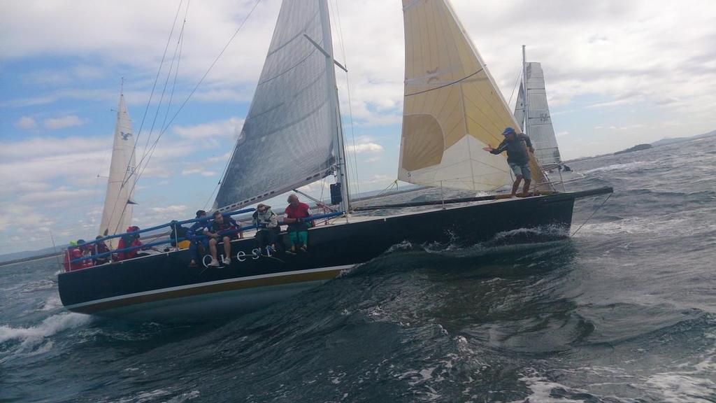 Quest prepares for start photo copyright Del Morrison taken at  and featuring the  class
