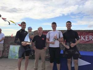 Congratulations to the winning team of  James, Kaan and Craig in Odyssey - 2015 English National 18 Championships photo copyright Fiona MacFarlane taken at  and featuring the  class