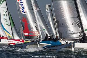 Un nouveau challenge pour Eric Peron, mais cette fois-ci à 3 coques sur le Tour de France à la Voile avec Aurelien Ducroz photo copyright Jean-Marie Liot taken at  and featuring the  class