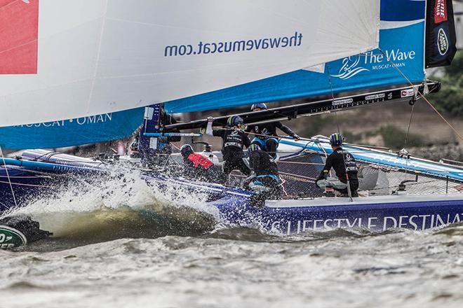 2015 Extreme Sailing Series in Hamburg &copy; Jesús Renedo Photography