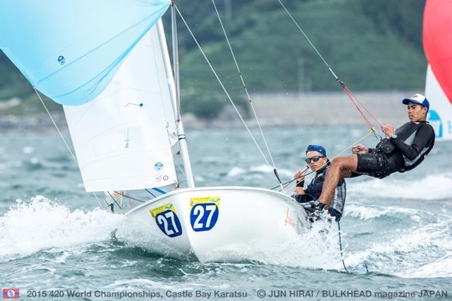 Nikolaos Brilakis/Giorgos Karadimas (GRE) - 2015 420 World Championships © Jun Hirai / BULKHEAD Magazine