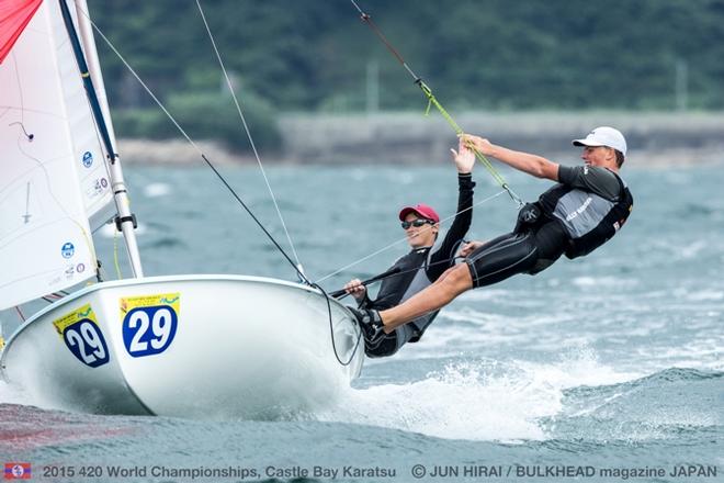 Calum Gregor/Hugh Christensson (HKG) - 2015 420 World Championships © Jun Hirai / BULKHEAD Magazine