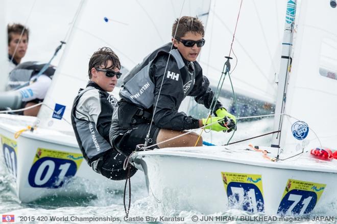 Wiley Rogers/Jack Parkin (USA-55162) - 420 World Championships 2015 &copy; Jun Hirai / BULKHEAD Magazine