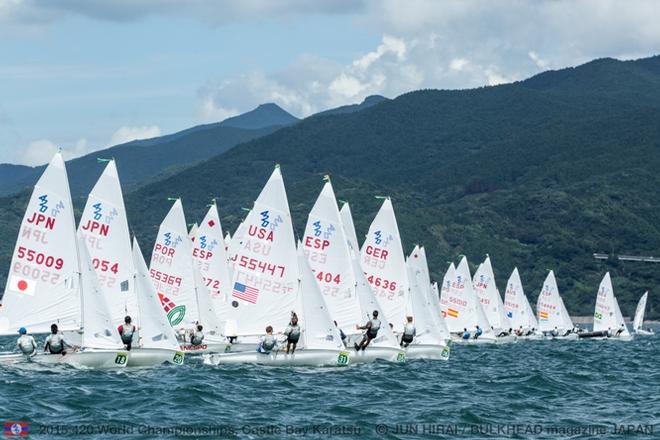 420 U17 World Championship Fleet Start - 420 World Championships 2015 &copy; Jun Hirai / BULKHEAD Magazine