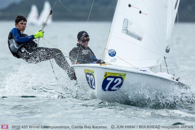 Will Logue/Bram Brakman (USA-55175) - 420 World Championships 2015 &copy; Jun Hirai / BULKHEAD Magazine