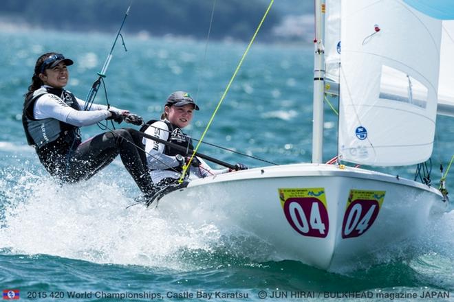 Nia Jerwood/Lisa Smith (AUS-54798) - 2015 420 World Championships © Jun Hirai / BULKHEAD Magazine