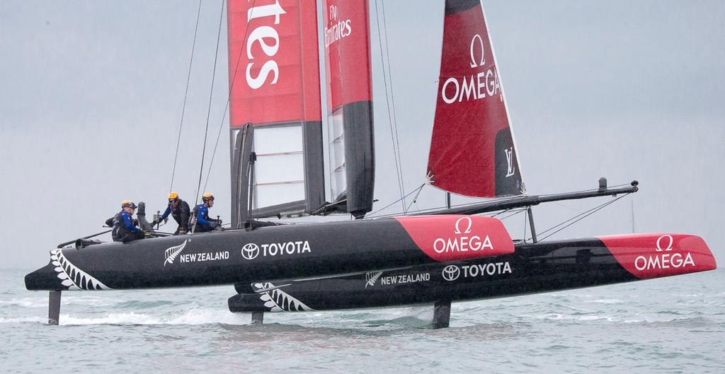 Emirates Team New Zealand - Emirates Team NZ - Practice Day 2, America’s Cup World Series, Portsmouth © Carlo Borlenghi http://www.carloborlenghi.com