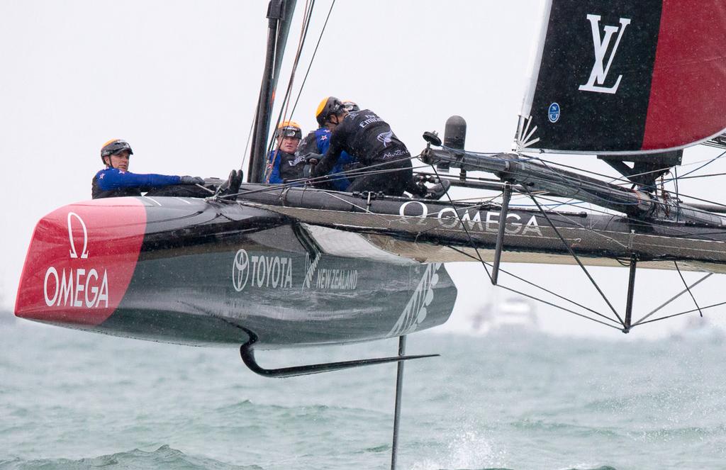 Emirates Team New Zealand  - Emirates Team NZ - Practice Day 2, America’s Cup World Series, Portsmouth photo copyright Carlo Borlenghi http://www.carloborlenghi.com taken at  and featuring the  class