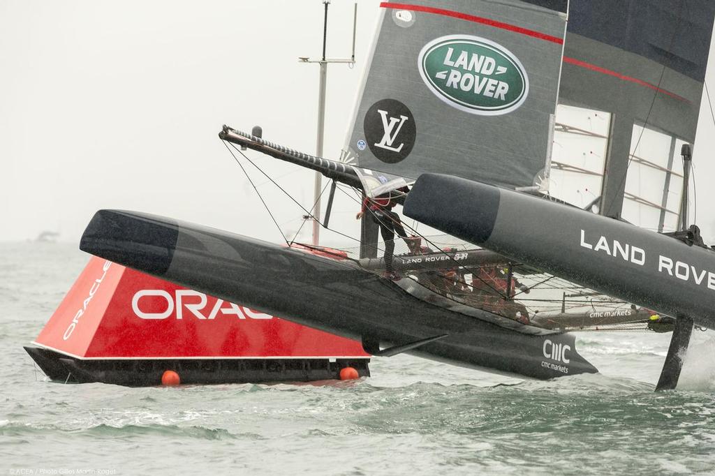 Land Rover BAR Practice Day 35th America's Cup, Louis Vuitton America's Cup World Series Portsmouth 2015 © ACEA /Gilles Martin-Raget