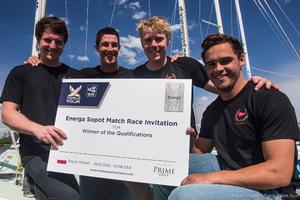 Matt Jerwood from Australia leads Redline Racing to qualification and victory at Szezecin Match Race - 2015 Energa Sopot Match Race photo copyright  Robert Hajduk / WMRT taken at  and featuring the  class