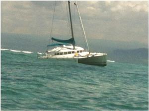Catamaran floundering on the reef. photo copyright Pantaenius www.pantaenius.com.au taken at  and featuring the  class