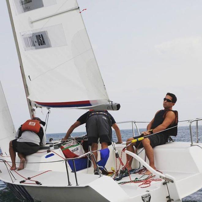 Bayview's own, Chris VanTol, is cool-headed after the start of flight eight in the first round robin - 2015 Detroit Cup © Detroit Cup http://www.byc.com/detroitcup/