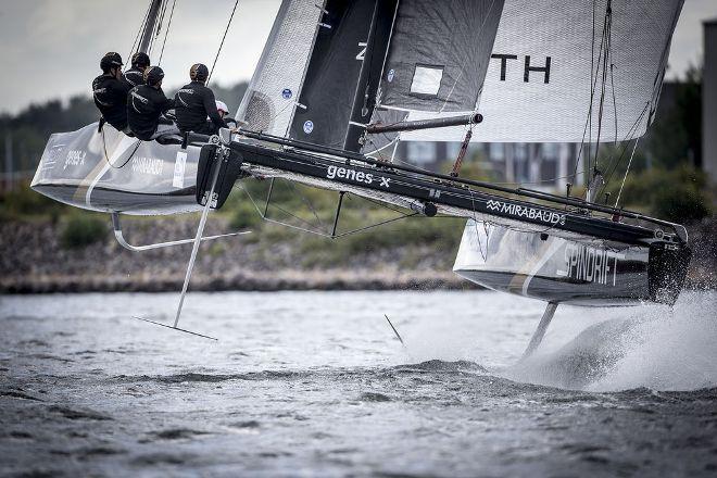 The 2016 Extreme Sailing Series will see a fleet of foiling catamarans race iconic stadiums around the world - 2015 Bullitt GC32 Racing Tour © Sander van der Borch / Bullitt GC32 Racing Tour