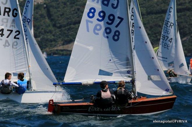 Day 1-2 racing at Riva del Garda - 2015 Cadet World Championships ©  Elena Giolai/Fraglia Vela Riva