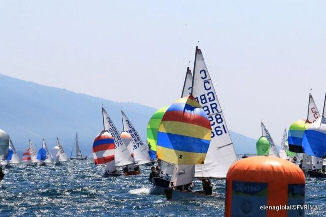 Day 1-2 racing at Riva del Garda - 2015 Cadet World Championships ©  Elena Giolai/Fraglia Vela Riva