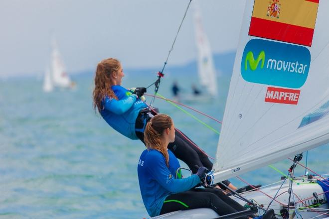 Silvia Mas/Paula Barcelo (ESP) - 2015 420 and 470 Junior European Championships © Viktor Nalbantov