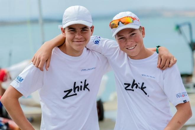 Nicolas Rolaz/Erwan Lamour (SUI) - 2015 420 and 470 Junior European Championships © Viktor Nalbantov
