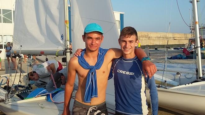 Ido Bilik/Ofek Shalgi (ISR) 470 Class - 2015 420 and 470 Junior European Championships © Toby Adamson